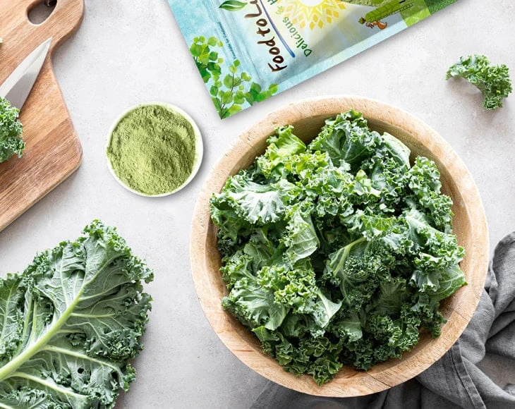 Bột cải xoăn kale hữu cơ Food To Live Organic Kale Powder 4