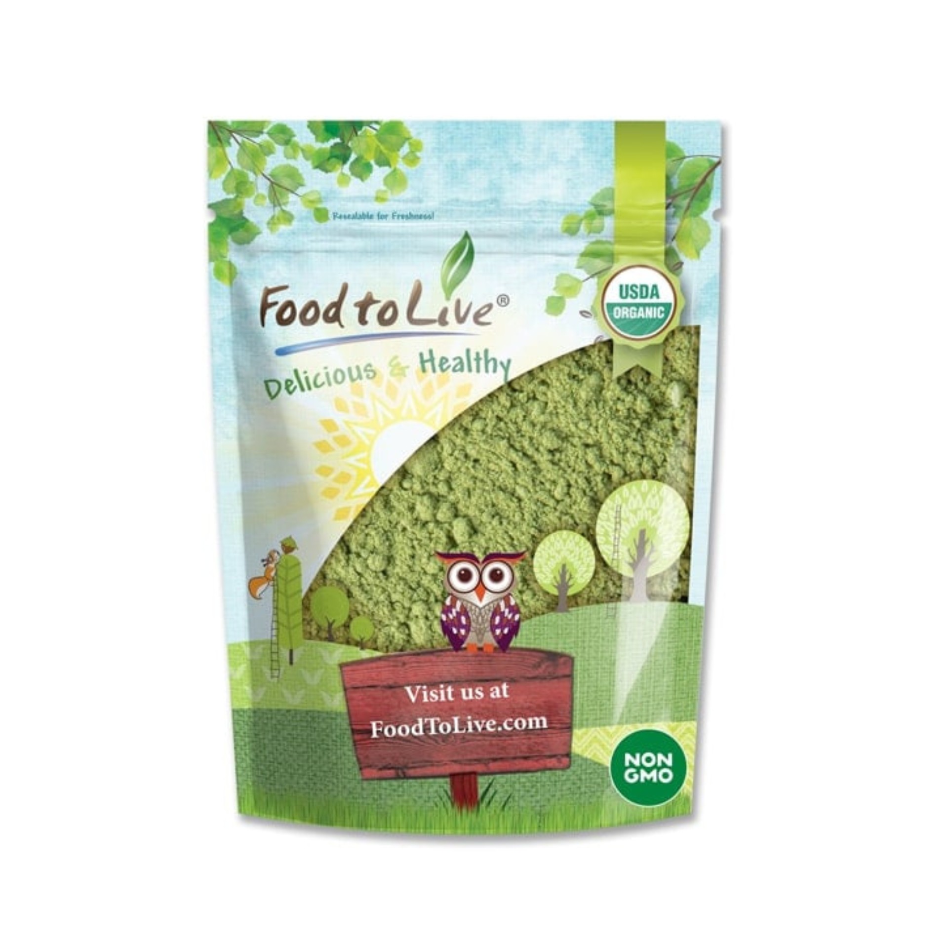 bột cải xoăn kale hữu cơ Food To Live Organic Kale powder