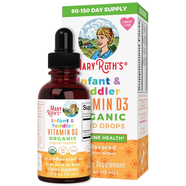 Vitamin D3 cho bé Mary Ruth’s Infant & Toddler Vitamin D3 Organic Liquid Drops 1