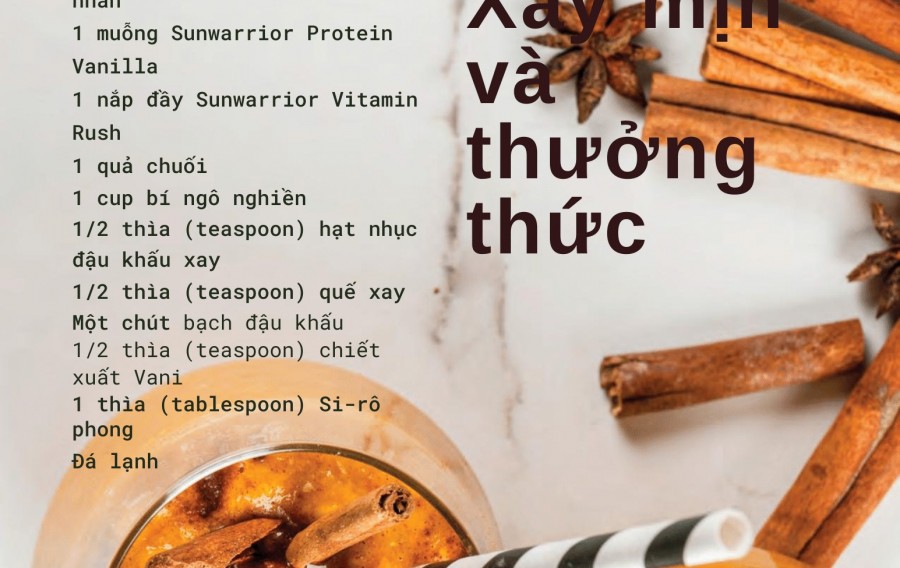 Smoothie Pumpkin Spice (bí ngô và gia vị) 20