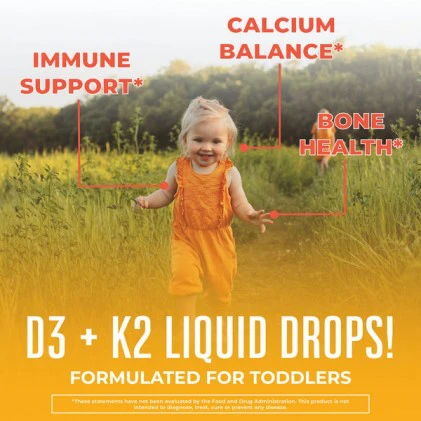 D3 K2 cho bé Mary Ruth's Toddler Vitamin D3+K2 Liquid Drops 8