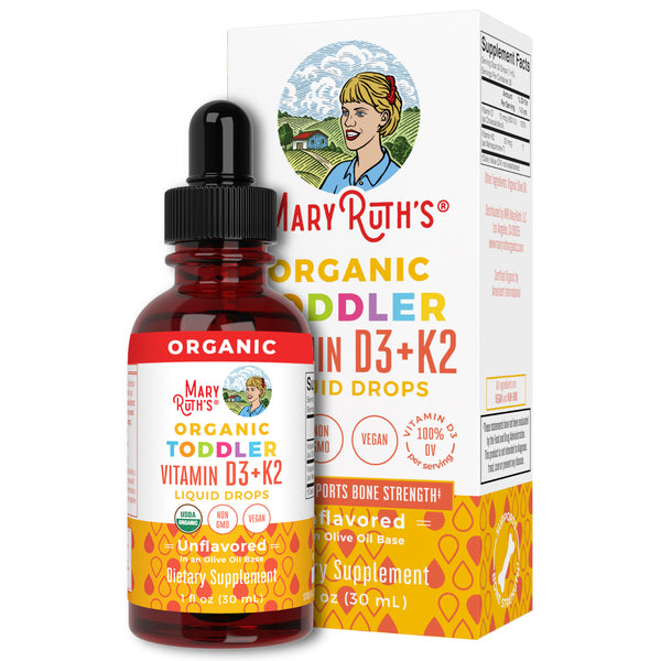 D3 K2 cho bé Mary Ruth's Toddler Vitamin D3+K2 Liquid Drops 10