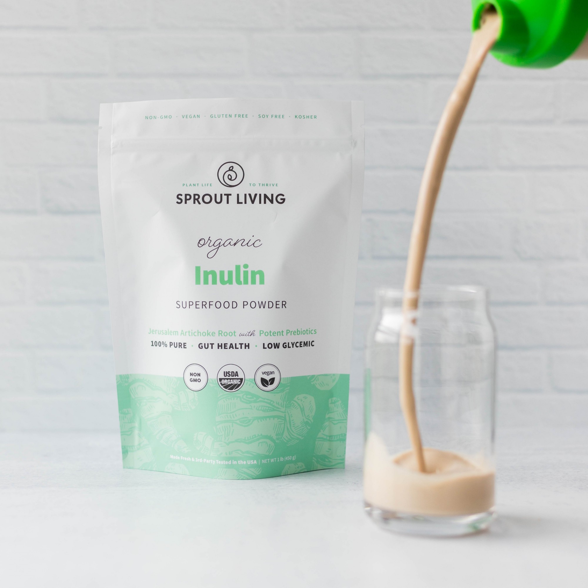 Bột chất xơ hữu cơ Sprout Living Organic Inulin (Jerusalem Artichoke) Powder 4