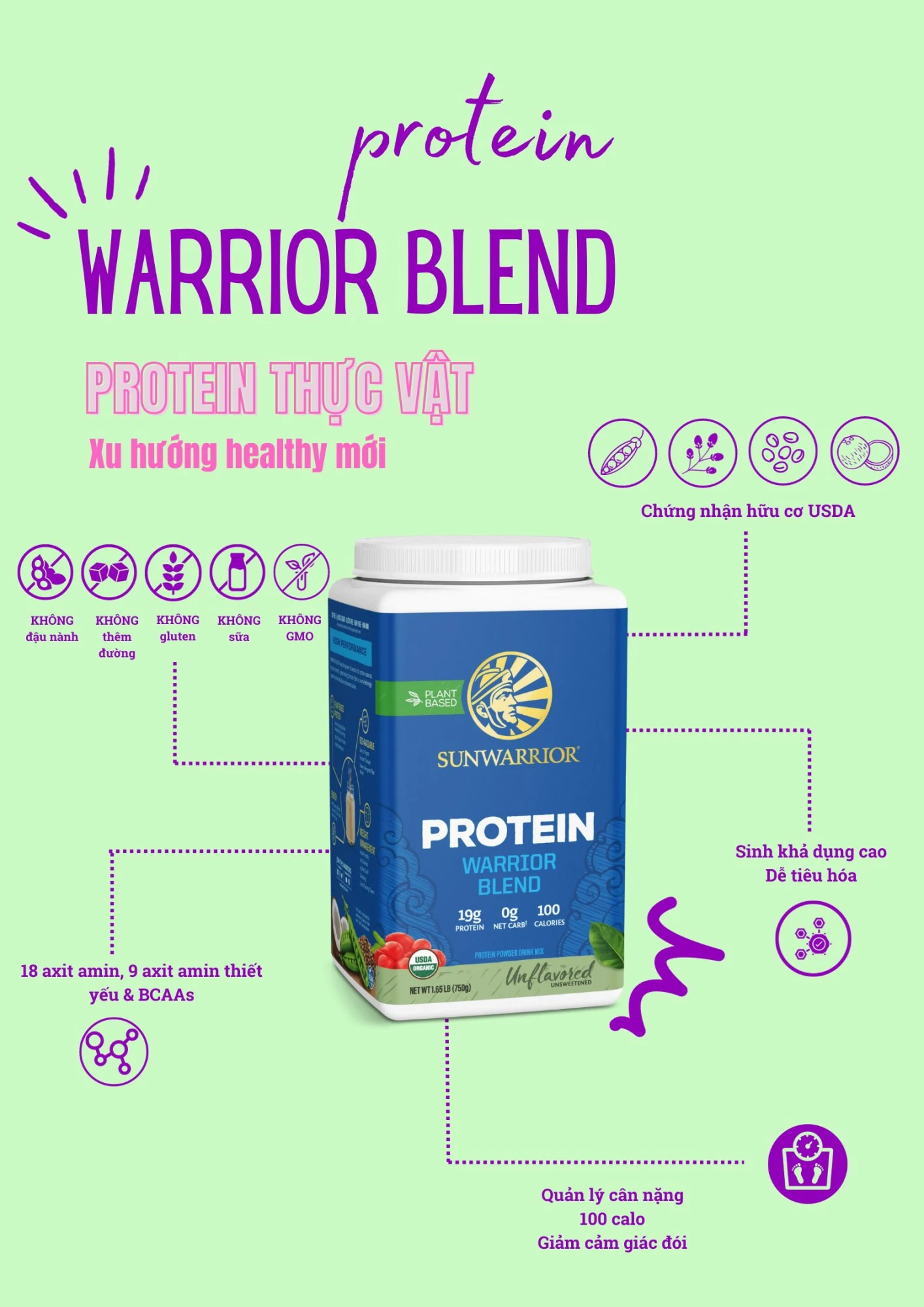 Protein Warrior Blend Sunwarrior
