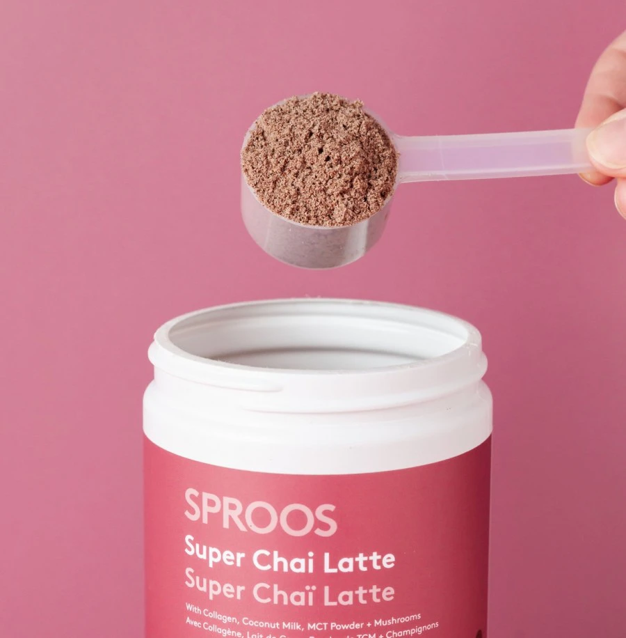 Thức uống healthy chứa marine collagen Sproos Super Chai Latte 11