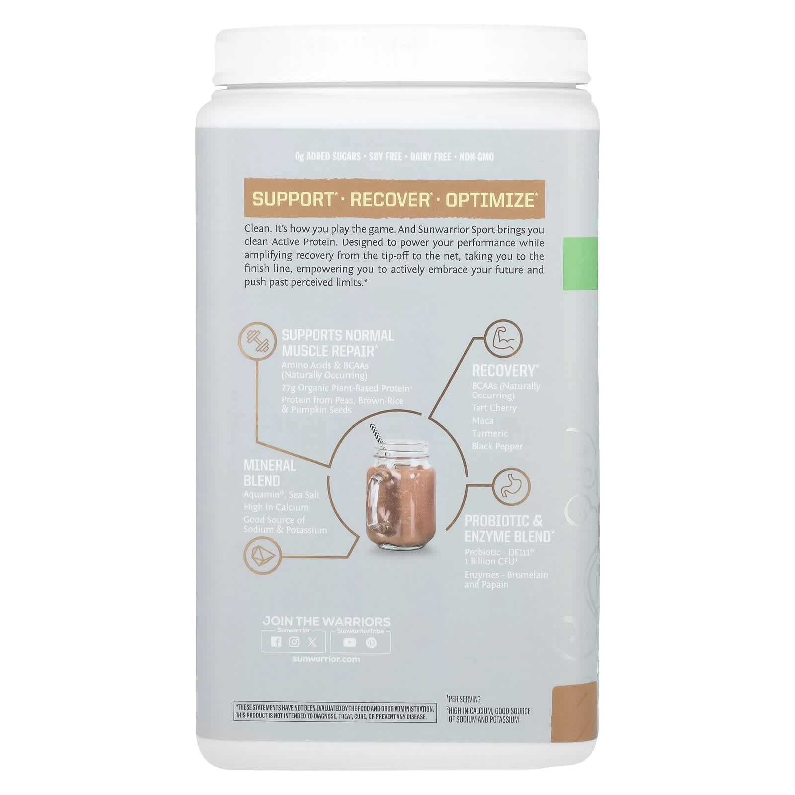 Protein thực vật hữu cơ Sunwarrior Active Protein 12