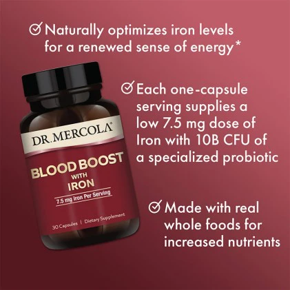 Viên Bổ Máu và Sắt Blood Boost with Iron Dr Mercola - Hình ảnh 5
