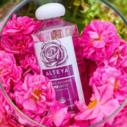Nước hoa hồng đỏ hữu cơ Alteya Organics Rose Damascena Water 500ml - Hình ảnh 2