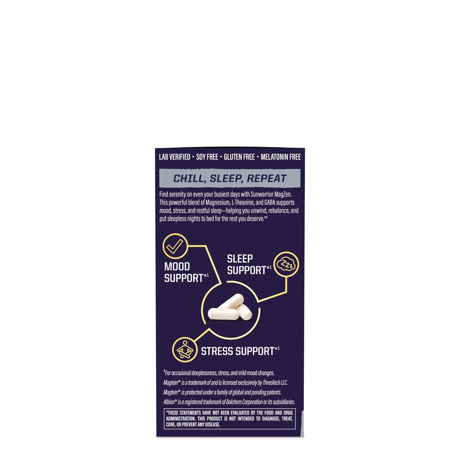 Bổ sung magie Sunwarrior Magnesium + Zen Capsules 8