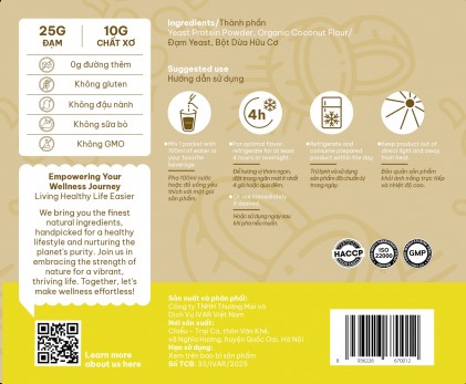 Bột Đạm Yeast Hero Overnight Protein Original - Ảnh 3