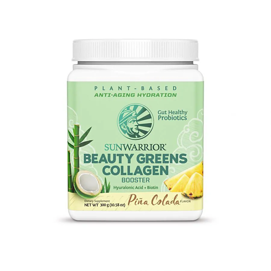 Bột tăng cường collagen với nhiều rau xanh & lợi khuẩn Sunwarrior Beauty Greens Collagen Booster