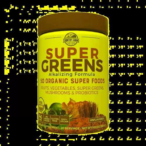 Hỗn hợp 50 siêu thực phẩm hữu cơ Country Farms Super Greens vị unflavored photo review